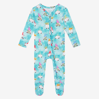Posh Peanut Gnomey Zippered Footie, Posh Peanut, Jolly Holiday Sale, Pajamas, Posh Peanut, Posh Peanut Fall 2021, Posh Peanut Fall 3, Posh Peanut Footie, Posh Peanut Footie with Zipper, Posh 