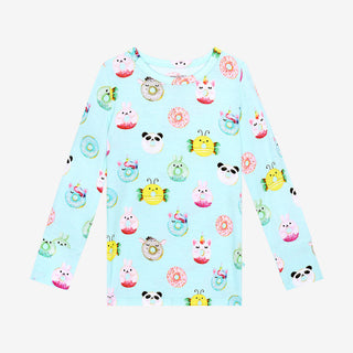 Posh Peanut Donuts L/S Basic Loungewear, Posh Peanut, Donuts, Pajama, Pajamas, Posh Peanut, Posh Peanut Donuts, Posh Peanut L/S Basic Loungewear, Posh Peanut Long Sleeve Basic Loungewear, Pos