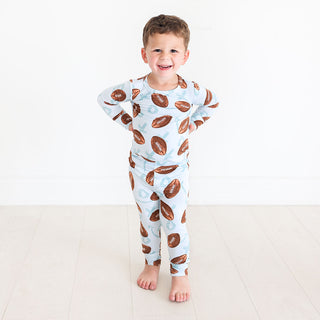 Posh Peanut Field Day L/S Basic Loungewear, Posh Peanut, Football, Pajama, Pajamas, Posh Peanut, Posh Peanut Fall 2021, Posh Peanut Field Day, Posh Peanut Field Day L/S Basic Loungewear, Posh