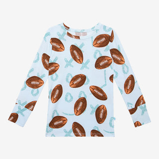 Posh Peanut Field Day L/S Basic Loungewear, Posh Peanut, Football, Pajama, Pajamas, Posh Peanut, Posh Peanut Fall 2021, Posh Peanut Field Day, Posh Peanut Field Day L/S Basic Loungewear, Posh