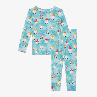 Posh Peanut Gnomey L/S Basic Loungewear, Posh Peanut, Jolly Holiday Sale, Pajama, Pajamas, Posh Peanut, Posh Peanut Fall 2021, Posh Peanut Fall 3, Posh Peanut Gnomey, Posh Peanut Holiday 2021