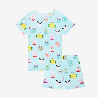 Posh Peanut Donuts Basic Short Sleeve & Short Length Pajama, Posh Peanut, cf-size-12-18-months, cf-size-18-24-months, cf-type-pajama-set, cf-vendor-posh-peanut, Donuts, Pajama, Pajamas, Posh 