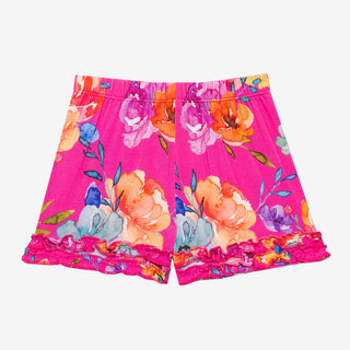 Posh Peanut Aminatu Basic S/S Micro Ruffled T-Shirt & Micro Ruffled Shorts PJ, Posh Peanut, Pajama, Pajamas, Posh Peanut, Posh Peanut Aminatu, Posh Peanut Aminatu Basic S/S Micro Ruffled T-Sh