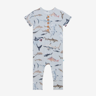 Posh Peanut Maverick S/S Henley Romper, Posh Peanut, Posh Custom Sale, Posh Peanut, Posh Peanut Maverick, Posh Peanut Maverick S/S Henley Romper, Posh Peanut Romper, Posh Peanut S/S Henley Ro