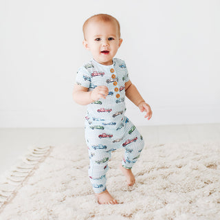 Posh Peanut Redford S/S Henley Romper, Posh Peanut, Posh Custom Sale, Posh Peanut, Posh Peanut Brody, Posh Peanut Horse, Posh Peanut Redford, Posh Peanut Redford S/S Henley Romper, Posh Peanu