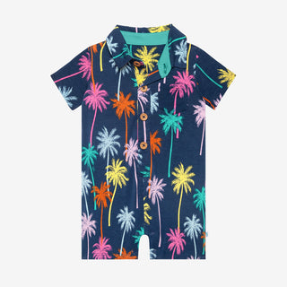 Posh Peanut Palmer S/S Collared Henley Romper, Posh Peanut, Posh Peanut, Posh Peanut Collared Henley Romper, Posh Peanut Palmer, Posh Peanut Palmer S/S Collared Henley Romper, Posh Peanut Rom