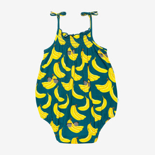 Posh Peanut Bananas Spaghetti Strap Bubble Romper, Posh Peanut, Posh Custom Sale, Posh Peanut, Posh Peanut Bananas, Posh Peanut Bananas Spaghetti Strap Bubble Romper, Posh Peanut Spaghetti St