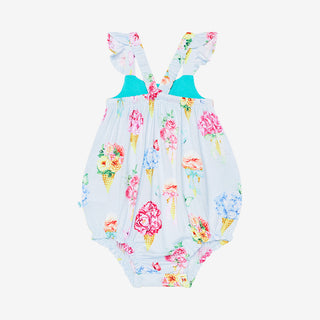 Posh Peanut Camille Basic Ruffled Capsleeve Bubble Romper, Posh Peanut, Camille, cf-size-0-3-months, cf-size-12-18-months, cf-size-3-6-months, cf-size-6-12-months, cf-type-romper, cf-vendor-p