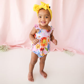 Posh Peanut Kaileigh Basic Ruffled Capsleeve Bubble Romper, Posh Peanut, Posh Custom Sale, Posh Peanut, Posh Peanut Basic Ruffled Capsleeve Bubble Romper, Posh Peanut Kaighleigh, Posh Peanut 