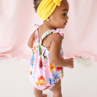 Posh Peanut Kaileigh Basic Ruffled Capsleeve Bubble Romper, Posh Peanut, Posh Custom Sale, Posh Peanut, Posh Peanut Basic Ruffled Capsleeve Bubble Romper, Posh Peanut Kaighleigh, Posh Peanut 