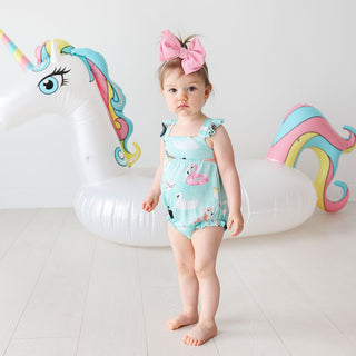 Posh Peanut Lenny Ruffled Capsleeve Bubble Romper, Posh Peanut, Posh Peanut, Posh Peanut Lenny, Posh Peanut Lenny Ruffled Capsleeve Bubble Romper, Posh Peanut Ruffled Caplseeve Bubble Romper,