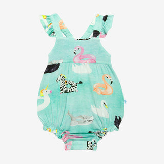 Posh Peanut Lenny Ruffled Capsleeve Bubble Romper, Posh Peanut, Posh Peanut, Posh Peanut Lenny, Posh Peanut Lenny Ruffled Capsleeve Bubble Romper, Posh Peanut Ruffled Caplseeve Bubble Romper,