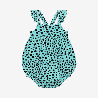 Posh Peanut Pebbles Basic Ruffled Capsleeve Bubble Romper, Posh Peanut, cf-size-0-3-months, cf-type-romper, cf-vendor-posh-peanut, Posh Peanut, Posh Peanut Basic Ruffled Capsleeve Bubble Romp
