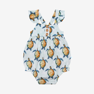 Posh Peanut Cruz Henley Ruffled Capsleeve Bubble Romper, Posh Peanut, Posh Peanut, Posh Peanut Cruz, Posh Peanut Cruz Henley Ruffled Capsleeve Bubble Romper, Posh Peanut Henley Ruffled Caplse
