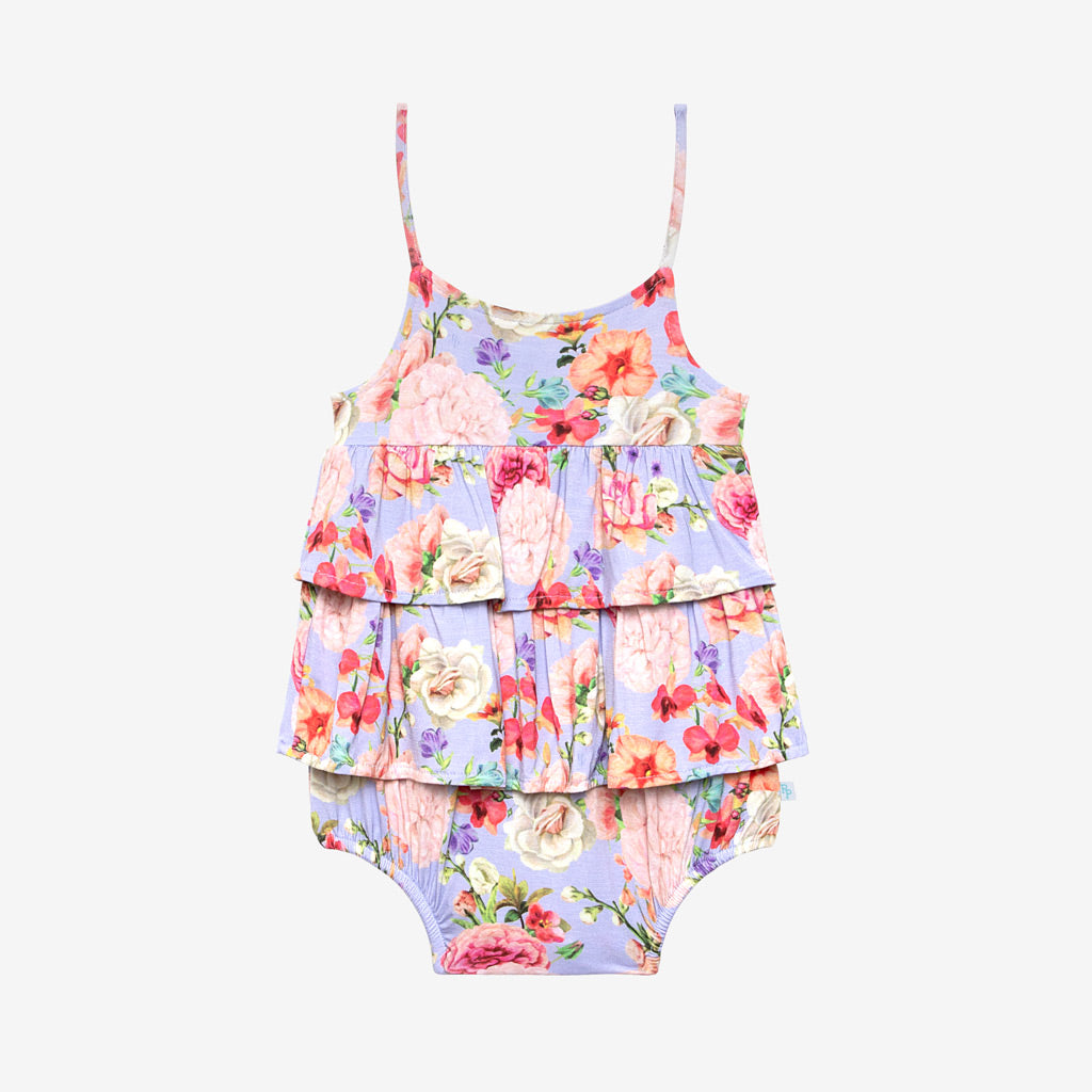 Posh Peanut Bellamy Basic Ruffled Spaghetti Romper | Basically Bows ...