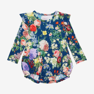 Posh Peanut Carmen L/S Ruffled Bubble Romper, Posh Peanut, Bubble Romper, Long Sleeve Bubble Romper, Posh Peanut, Posh Peanut Carmen, Posh Peanut Carmen L/S Ruffled Bubble Romper, Posh Peanut