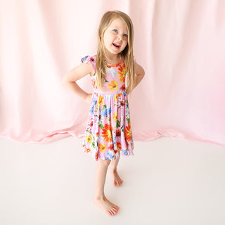 Posh Peanut Kaileigh Ruffled Capsleeve Basic Twirl Dress, Posh Peanut, Posh Custom Sale, Posh Peanut, Posh Peanut Kaighleigh, Posh Peanut Kaighleigh Ruffled Capsleeve Basic Twirl Dress, Posh 