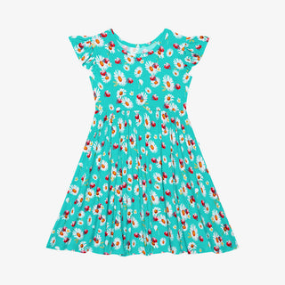 Posh Peanut Ladybug Ruffled Capsleeve Basic Twirl Dress, Posh Peanut, Ladybugs, Posh Peanut, Posh Peanut Ladybug, Posh Peanut Ruffled Capsleeve Basic Twirl Dress, Posh Peanut Twirl Dress, POS