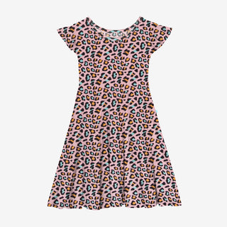 Posh Peanut Roxy Ruffled Capsleeve Basic Twirl Dress, Posh Peanut, Posh Peanut, Posh Peanut Roxy, Posh Peanut Roxy Ruffled Capsleeve Basic Twirl Dress, Posh Peanut Ruffled Capsleeve Basic Twi
