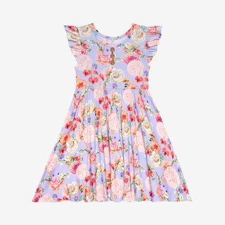 Posh Peanut Bellamy Ruffled Capsleeve Henley Twirl Dress, Posh Peanut, Posh Peanut, Posh Peanut Bellamy, Posh Peanut Bellamy Ruffled Capsleeve Henley Twirl Dress, Posh Peanut Ruffled Capsleev