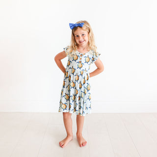 Posh Peanut Cruz Ruffled Capsleeve Henley Twirl Dress, Posh Peanut, Posh Peanut, Posh Peanut Cruz, Posh Peanut Cruz Ruffled Capsleeve Henley Twirl Dress, Posh Peanut Ruffled Capsleeve Henley 