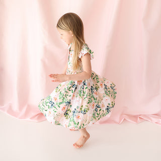 Posh Peanut Harper Ruffled Capsleeve Henley Twirl Dress, Posh Peanut, Posh Peanut, Posh Peanut Harper, Posh Peanut Harper Ruffled Capsleeve Henley Twirl Dress, Posh Peanut Ruffled Capsleeve H