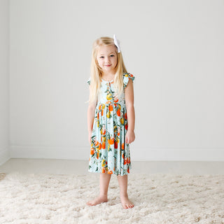 Posh Peanut Mirabella Ruffled Capsleeve Henley Twirl Dress, Posh Peanut, Posh Peanut, Posh Peanut Mirabella, Posh Peanut Mirabella Ruffled Capsleeve Henley Twirl Dress, Posh Peanut Ruffled Ca