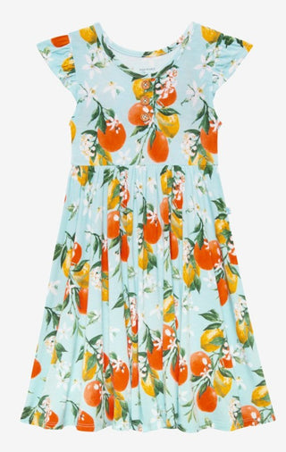 Posh Peanut Mirabella Ruffled Capsleeve Henley Twirl Dress, Posh Peanut, Posh Peanut, Posh Peanut Mirabella, Posh Peanut Mirabella Ruffled Capsleeve Henley Twirl Dress, Posh Peanut Ruffled Ca