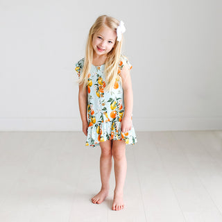 Posh Peanut Mirabella Henley Ruffled Capsleeve Hi Low Dress, Posh Peanut, Posh Peanut, Posh Peanut Henley Ruffled Capsleeve Hi Low Dress, Posh Peanut Mirabella, Posh Peanut Mirabella Henley R