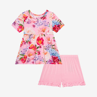 Posh Peanut Brisa Basic S/S Peplum Top & Ruffled Short Set, Posh Peanut, Brisa, Ladybug, Posh Peanut, Posh Peanut Basic S/S Peplum Top & Ruffled Short Set, Posh Peanut Brisa, Posh Peanut Caps