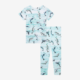 Posh Peanut Skipper S/S Basic Loungewear, Posh Peanut, cf-size-12-18-months, cf-size-2t, cf-type-pajama-set, cf-vendor-posh-peanut, Pajama, Pajamas, Posh Peanut, Posh Peanut Loungewear, Posh 