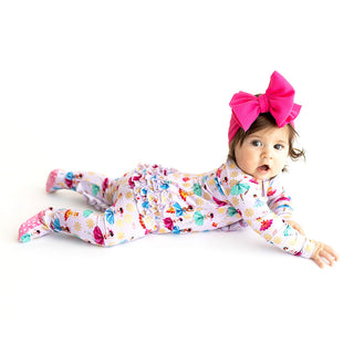 Posh Peanut Adalyn Ruffled Zippered Footie, Posh Peanut, Adalyn, Posh Peanut, Posh Peanut Footie, Posh Peanut Footie with Zipper, Posh Peanut Ruffled Zippered Footie, Posh Peanut Zippered Foo