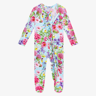 Posh Peanut Hadley Ruffled Zippered Footie, Posh Peanut, Hadley, Posh Peanut, Posh Peanut Footie, Posh Peanut Footie with Zipper, Posh Peanut Hadley, Posh Peanut Ruffled Zippered Footie, Posh