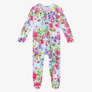 Posh Peanut Hadley Ruffled Zippered Footie, Posh Peanut, Hadley, Posh Peanut, Posh Peanut Footie, Posh Peanut Footie with Zipper, Posh Peanut Hadley, Posh Peanut Ruffled Zippered Footie, Posh