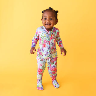 Posh Peanut Hadley Ruffled Zippered Footie, Posh Peanut, Hadley, Posh Peanut, Posh Peanut Footie, Posh Peanut Footie with Zipper, Posh Peanut Hadley, Posh Peanut Ruffled Zippered Footie, Posh