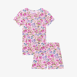Posh Peanut Pixie Basic Short Sleeve & Short Length Pajama, Posh Peanut, Pajama, Pajamas, Pixie, Posh Peanut, Posh Peanut Basic Loungewear with Shorts, Posh Peanut Loungewear, Posh Peanut Paj