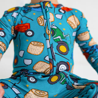 Posh Peanut Roberts Zippered Footie, Posh Peanut, cf-size-0-3-months, cf-type-footie, cf-vendor-posh-peanut, Posh Peanut, Posh Peanut Footie, Posh Peanut Footie with Zipper, Posh Peanut Zippe