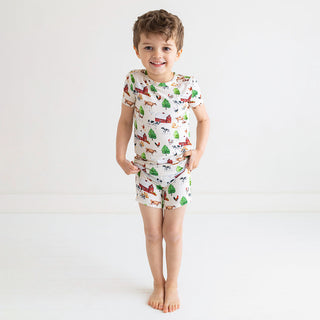 Posh Peanut Nashville Basic Short Sleeve & Short Length Pajama, Posh Peanut, cf-size-5t-6t, cf-type-pajama-set, cf-vendor-posh-peanut, Nashville, Pajama, Pajamas, Posh Peanut, Posh Peanut Bas