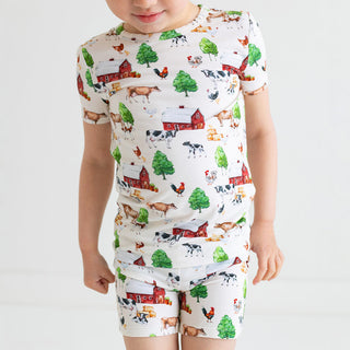 Posh Peanut Nashville Basic Short Sleeve & Short Length Pajama, Posh Peanut, cf-size-5t-6t, cf-type-pajama-set, cf-vendor-posh-peanut, Nashville, Pajama, Pajamas, Posh Peanut, Posh Peanut Bas