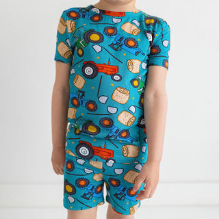 Posh Peanut Roberts Basic Short Sleeve & Short Length Pajama, Posh Peanut, cf-size-5t-6t, cf-size-7y-8y, cf-type-pajama-set, cf-vendor-posh-peanut, Pajama, Pajamas, Posh Peanut, Posh Peanut B