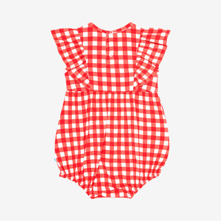 Posh Peanut Polly Flutter Sleeve Bubble Romper, Posh Peanut, cf-size-12-18-months, cf-size-18-24-months, cf-size-6-12-months, cf-type-romper, cf-vendor-posh-peanut, Flutter Sleeve Bubble Romp