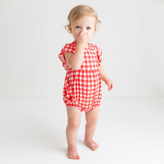 Posh Peanut Polly Flutter Sleeve Bubble Romper, Posh Peanut, cf-size-12-18-months, cf-size-18-24-months, cf-size-6-12-months, cf-type-romper, cf-vendor-posh-peanut, Flutter Sleeve Bubble Romp