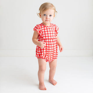 Posh Peanut Polly Flutter Sleeve Bubble Romper, Posh Peanut, cf-size-12-18-months, cf-size-18-24-months, cf-size-6-12-months, cf-type-romper, cf-vendor-posh-peanut, Flutter Sleeve Bubble Romp