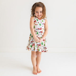 Posh Peanut Nashville Racerback Ruffled Twirl Dress, Posh Peanut, Cap Sleeve Ruffled Twirl Dress, Nashville, Posh Peanut, Posh Peanut Twirl Dress, PPSS23, Racerback Ruffled Twirl Dress, Ruffl
