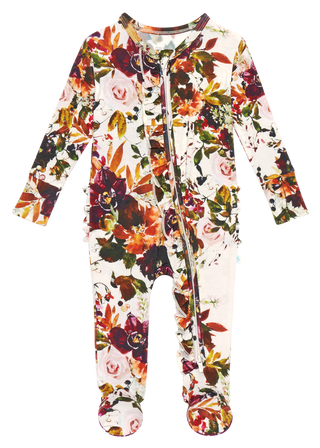 Posh Peanut Corinne Ruffled Zippered Footie, Posh Peanut, Corinne, Corrinne, Posh Peanut, Posh Peanut Corinne, Posh Peanut Corinne Ruffled Zippered Footie, Posh Peanut Corrine, Posh Peanut Fo
