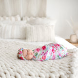 Posh Peanut Alice Swaddle & Headband Set, Posh Peanut, Posh Peanut, Posh Peanut Alice, Posh Peanut Alice Swaddle & Headband Set, Posh Peanut Soring 2020, Posh Peanut Spring 2020, Posh Peanut 