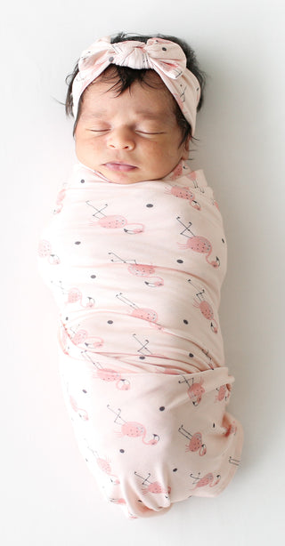 Posh Peanut Frida Swaddle & Headband Set, Posh Peanut, Posh Peanut, Posh Peanut Flamingo, Posh Peanut Frida, Posh Peanut Frida Swaddle & Headband Set, Posh Peanut Summer 2020, Posh Peanut Swa