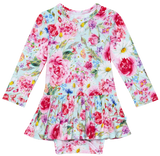 Posh Peanut Alice L/S Twirl Skirt Bodysuit, Posh Peanut, Baby, Bodysuit Skirt, Infant, Posh PEanut, Posh Peanut Delilah, Posh Peanut Delilah L/S Twirl Skirt Bodysuit, Posh Peanut L/S Twirl Sk