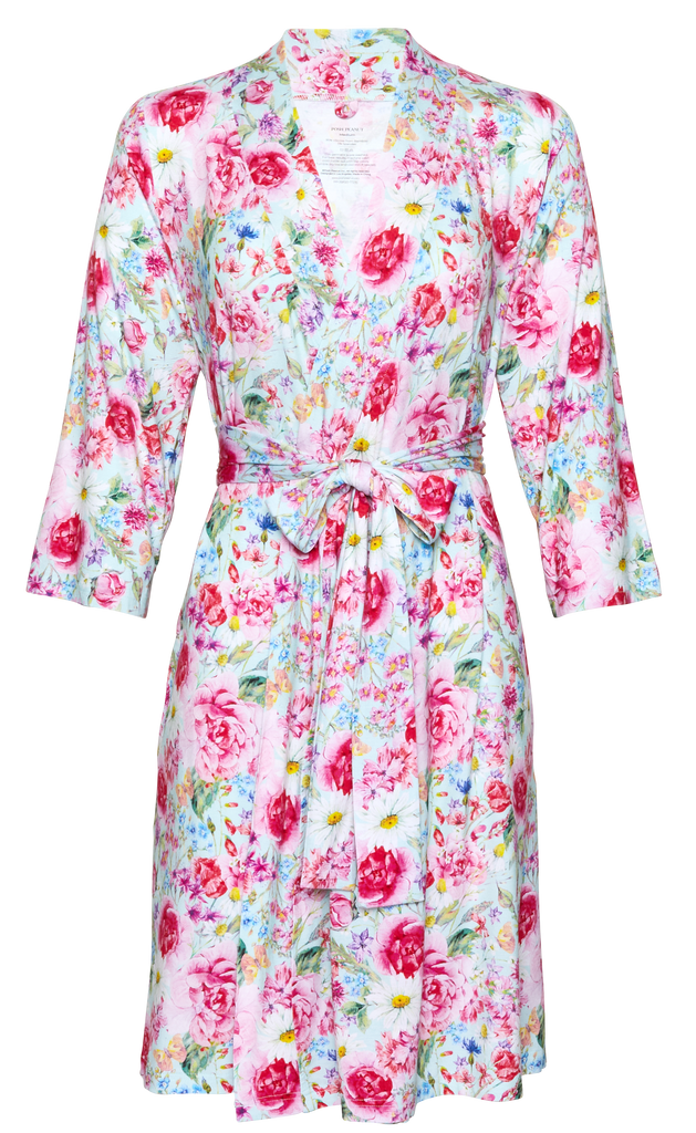 Posh Peanut Alice Mommy Robe Basically Bows & Bowties