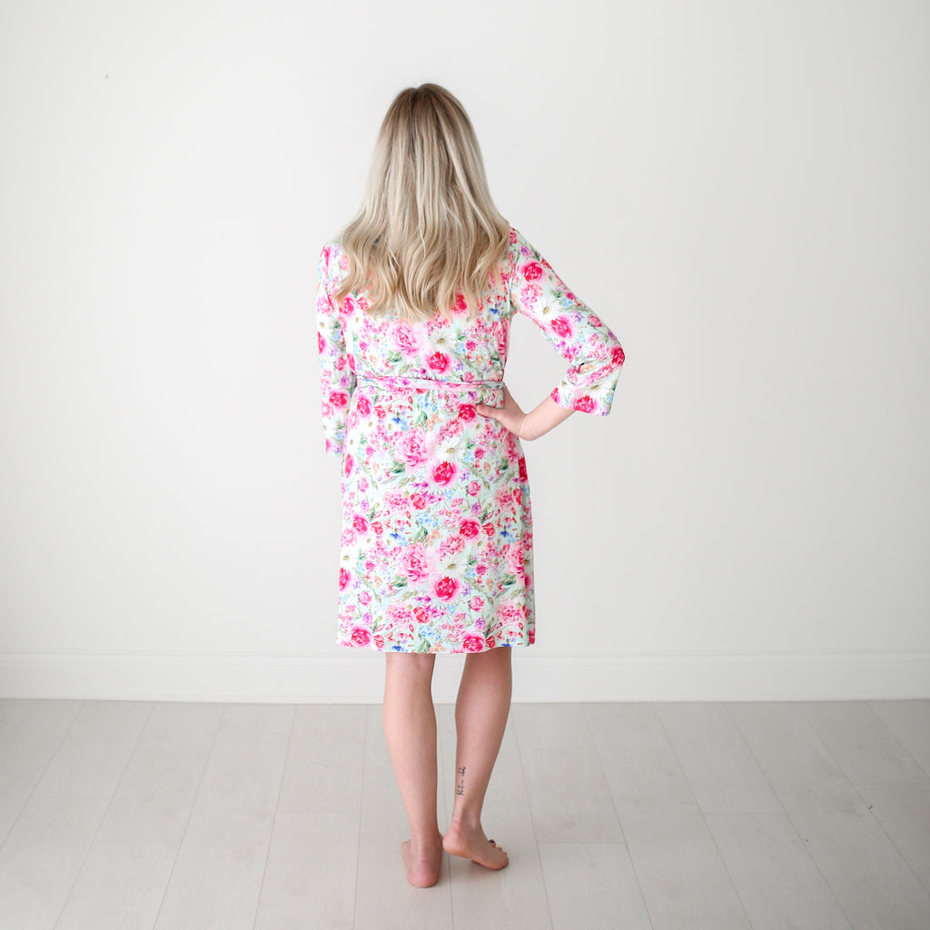 Posh Peanut Alice Mommy Robe Basically Bows & Bowties